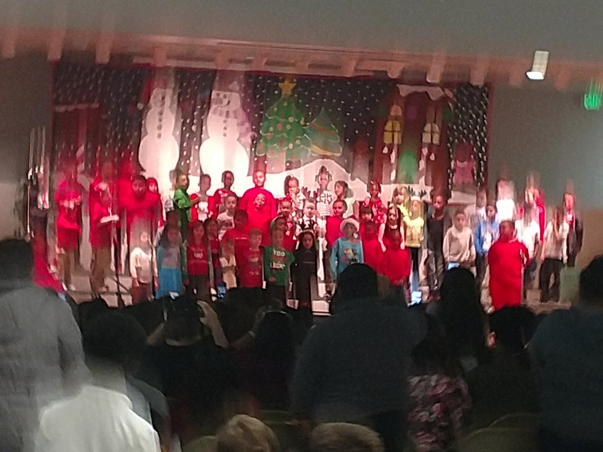 Our Kindergarteners and First Graders singing If I Could Fly Like A Snowflake!