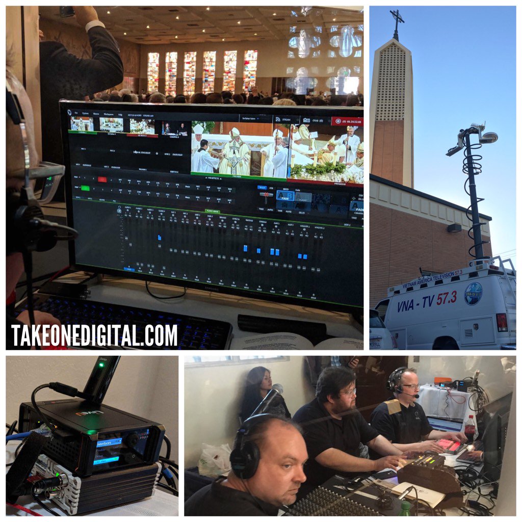 TroyWitt's tweet photo. Catholics celebrate ordination of Bishop Nguyen live on web, worldwide sat TV, and local TV @EWTN @LiveU @NewTekInc https://t.co/cz2TwHp2gT
