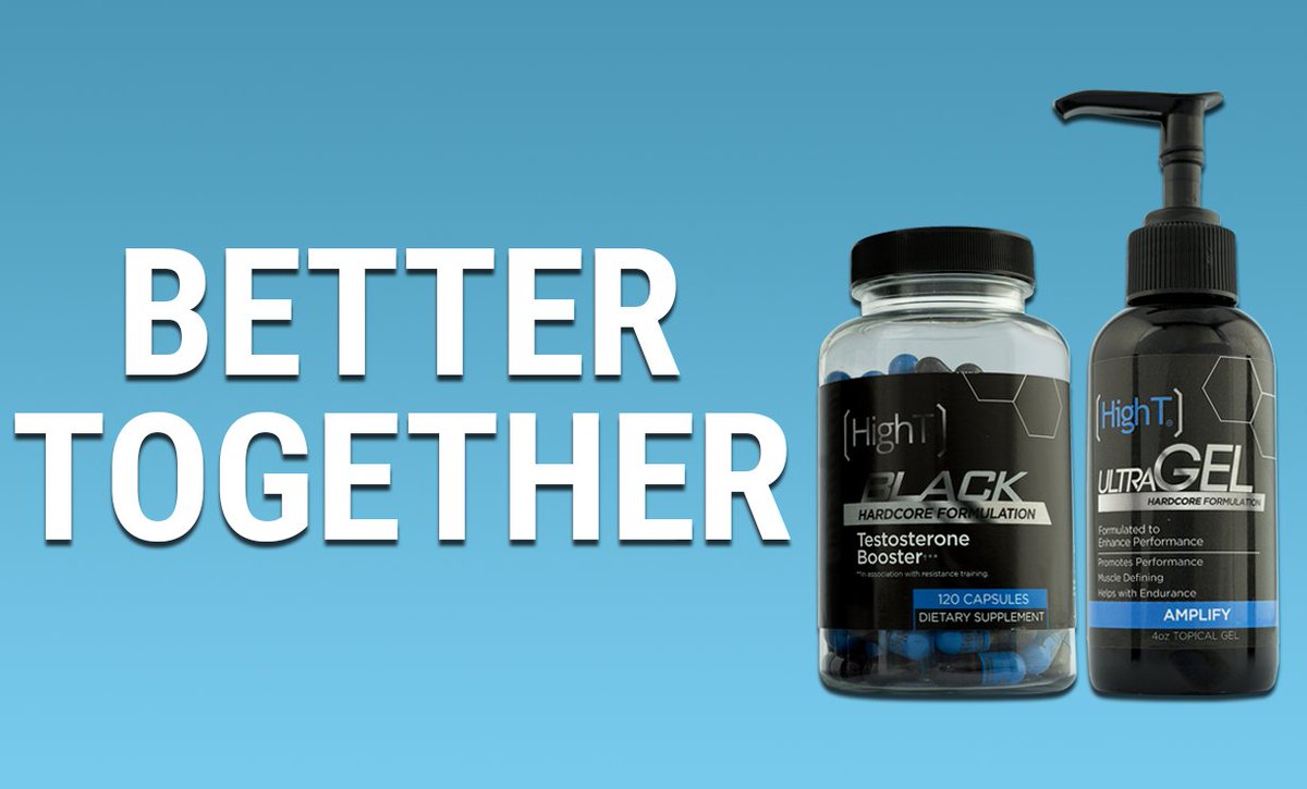 HighTSupplemnts's tweet photo. Follow this >>https://t.co/GzymKq90Wf to get High T Black and High T Ultra Gel for just $44.50. These two are just #BetterTogether.
#fitness #BoostYourLife https://t.co/TnENTwxcSr