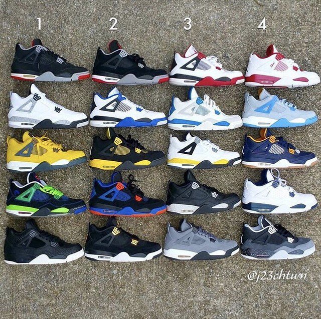 TKixkz's tweet photo. Pick a row (1-4)!
#sneakerhead #igsneakercommunity #authentic #sneakernews #fashion #trouvaillekixkz #kotd #complexsneakers #sneakeraddict #legendary #solecon #solecollector #sneakersforsale #compexsneakers #sneakershouts #kicksonfire #kicksforsale #Jordan4 https://t.co/eBc1xrjRMH