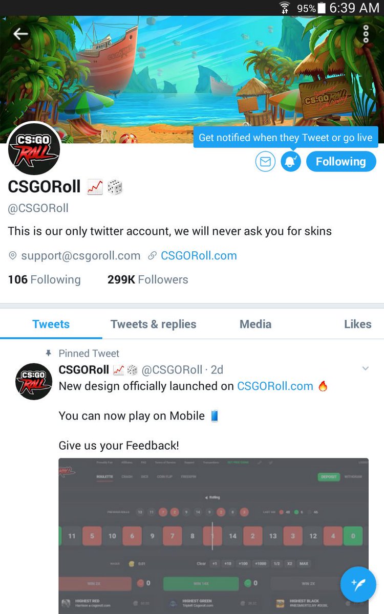 Kaden_Whitlow's tweet photo. @CSGORoll  https://t.co/Q8OoGUyTSW