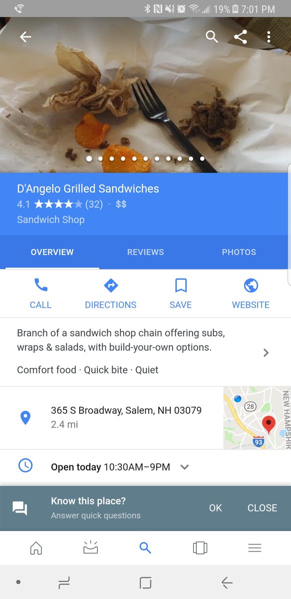 ChrisEllson501's tweet photo. D'Angelos looks delicious https://t.co/pVBM3vR5ni