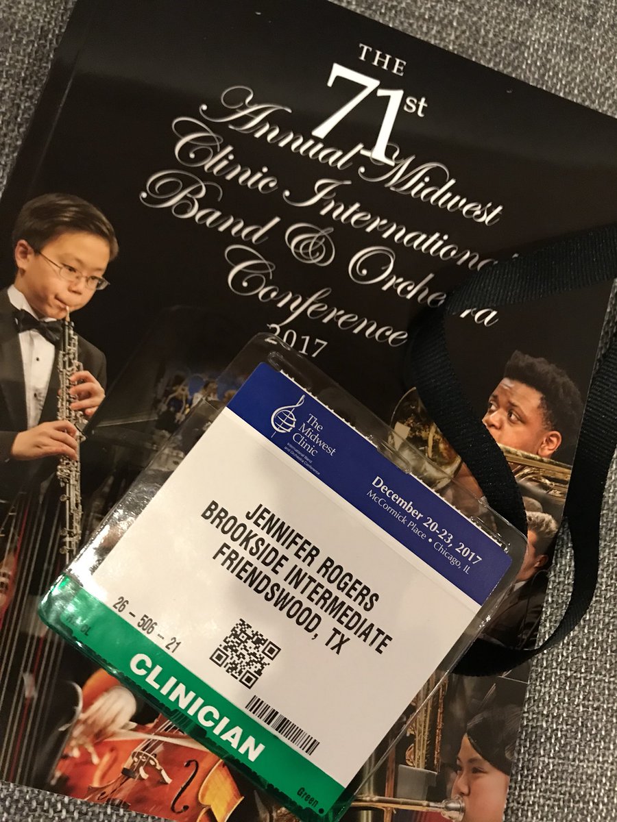 Brookside_Band's tweet photo. Mrs. Rogers’ Midwest Clinic experience has begun with a bang!  She got to meet the world famous trumpet player, Doc Severinsen! https://t.co/dybfYSwVTo