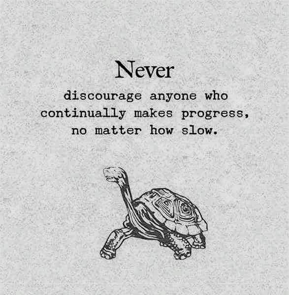 msanwer1's tweet photo. Never discourage anyone who continually makes progress, no matter how slow. #motivation #determination #hardwork #NeverGiveUp https://t.co/8FnDUdMZXa