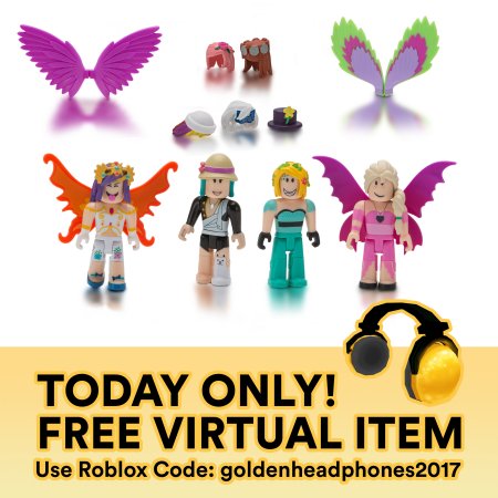 Ivy On Twitter Get Some Free Roblox Headphones Today Only Courtesy Of Walmart Code Goldenheadphones2017 Https T Co Feywd03w8h From Https T Co B5lz13eqkw Https T Co I5hxa9t4w3 - free code 2017 roblox