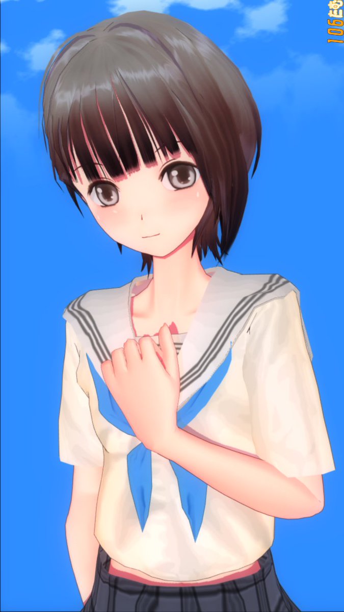 O Xrhsths すねわか Sto Twitter ブルーリフレクションより白井日菜子 顔を改良 このヘッドはお借りしたもので元から完成度が高く 雰囲気をチューニングするにとどまっています 衣装が作成中でへそ出しになっていますが気にしないでください笑 たむたむすーる