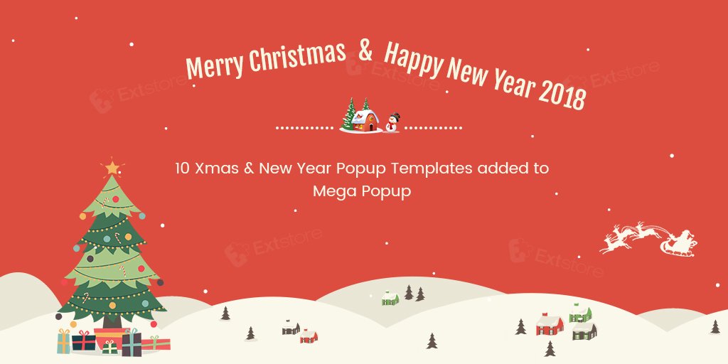 ExtStore's tweet image. Xmas is around. ExtStore wishes you a Merry Christmas and Happy New Year.
10 Xmas & New Year Popup Template Added To Mega Popup Component.
Check it out at: bit.ly/2B2jtHE
#xmas #newyear2017 #popupgift #megapopup