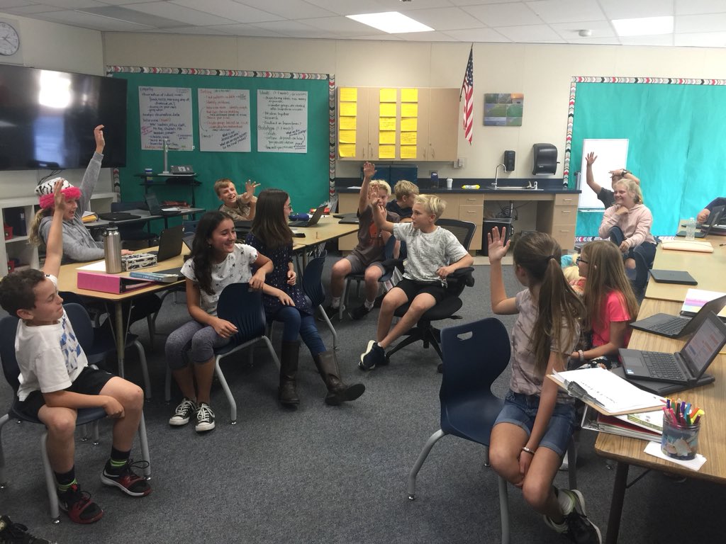 Student led discussion about the benefits and drawbacks of fidget toys in the classroom. #DMHeights6