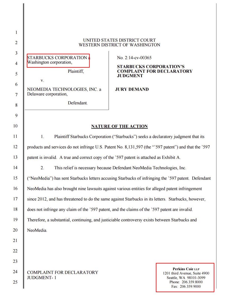 (9)  #FunFact Perkins Coie also represents Amazon, Starbucks and Facebook and Obama, who they defended during all pre-election lawsuits about his birth certificate.
