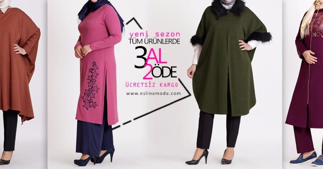 Sadece İnternet Mağazamıza Özel Tüm Ürünlerde 3 Al 2 Öde Kampanyası Hız Kesmeden Devam Ediyor-->eslinamoda.com
#hijabstyle #büyükbedenpantolon #büyükbedentesettür #tesettur #büyükbedentesettürtunik