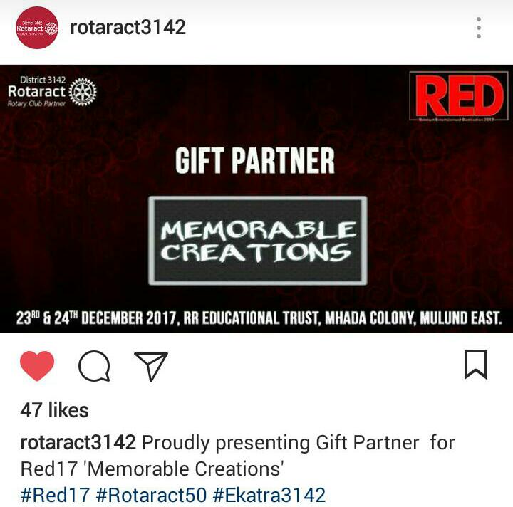 ShrutiSatodkar's tweet photo. #Red_2K17
#आला_रे_आला 
#3142_चा_Red_आला 
#Gift_Pratner
#Memorable_Creations
#Rotaract_50
#Ekatra_3142 https://t.co/f8CNqOeYIz