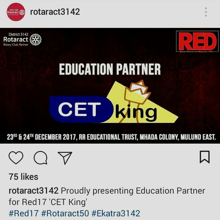 ShrutiSatodkar's tweet photo. #Red_2K17
#आला_रे_आला 
#3142_चा_Red_आला 
#Education_Pratner
#CET_King
#Rotaract_50
#Ekatra_3142 https://t.co/nYp5cBsiF6