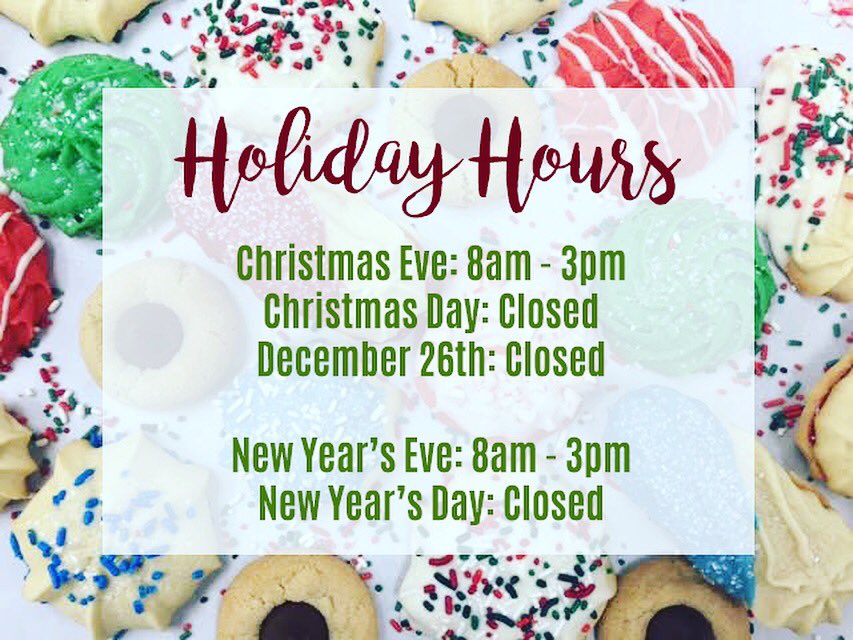 corpbakery's tweet photo. Happy Holidays! Don't forget to place your Holiday orders! Thurs (12/21) will be the last day to place orders for the Holiday weekend (12/22-12/24). πͺπ₯π§βοΈπ²π
#bakery #deli #italian #bread #rolls #pastries #tomatopie #sandwiches #holidays #cookietrays #lunchmeat https://t.co/QZ4i5U7myf