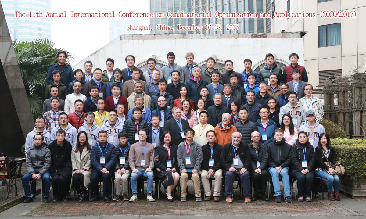 MCA_MDPI's tweet photo. Great days with #Algorithms at COCOA2017, Shanghai, 16–18 December 2017. #ConferencePhoto @Algorithms_MDPI @MDPIOpenAccess https://t.co/5XEbjx3ndK