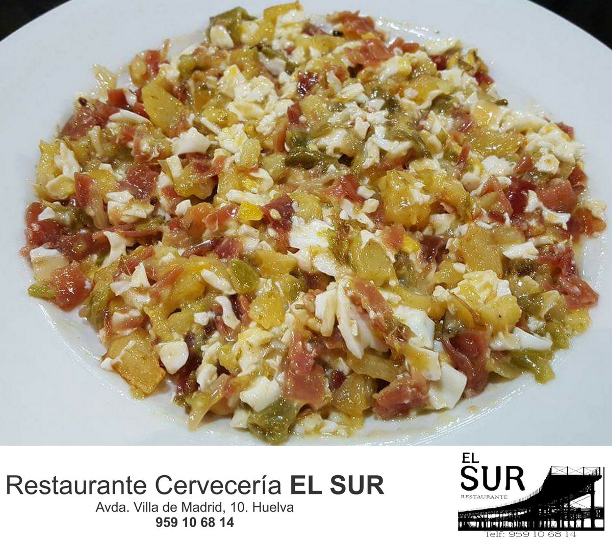 El_Sur_'s tweet photo. Otro plato que está triunfando en nuestras famosas comidas y cenas de celebración en diciembre: el REVUELTO DE LA CASA. También lo encontrarás a diario en la carta. #ElSur #Huelva #Celebraciones #Fiestas #Calidad #Variedad https://t.co/2iK4QG9bEV