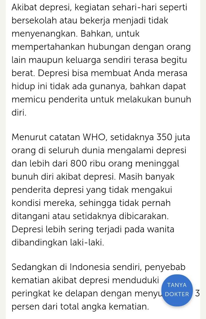 ci_uuul's tweet photo. dri kmrem berita ngebahas tentang depresi.. https://t.co/cv1E9TgFJT