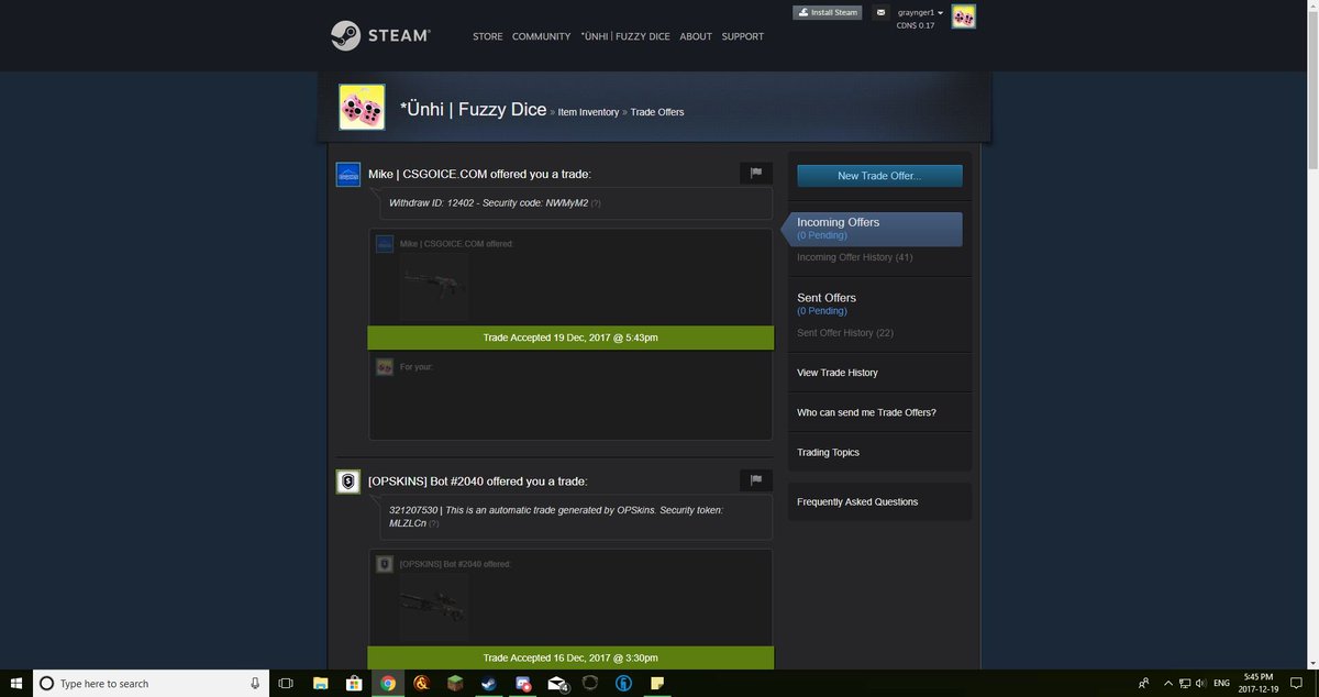 Fuzzy__Dice's tweet photo. @CSGOICEcom Just withdrew this Aquamarine, thanks guys :) https://t.co/LeQl80xQwH