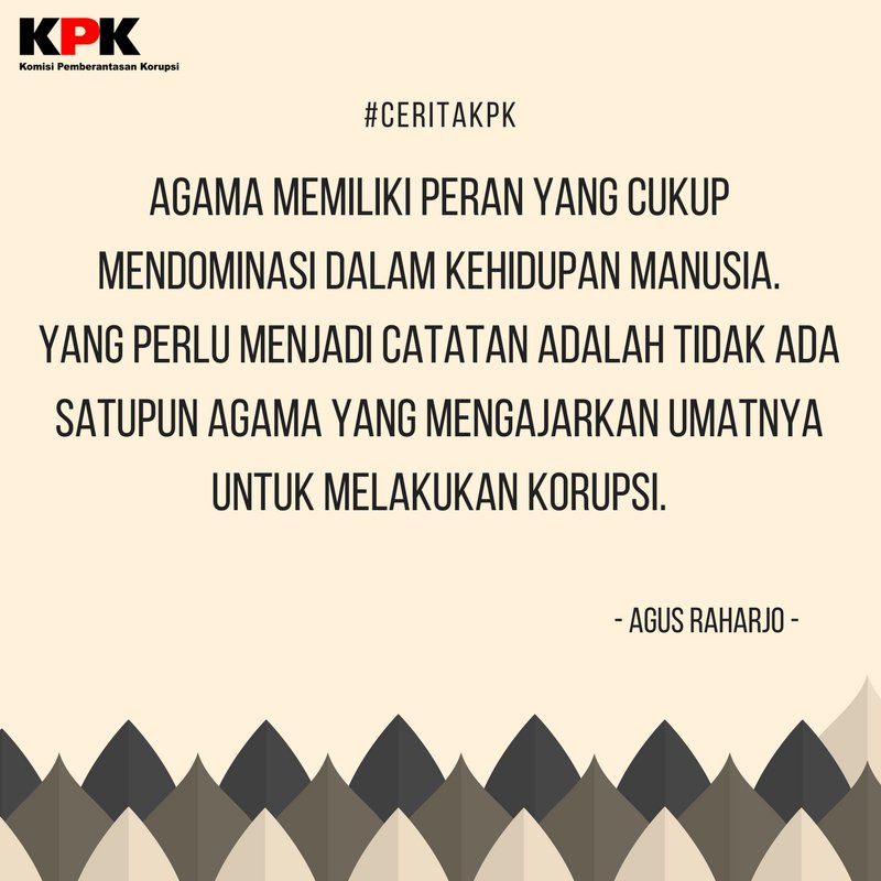 KPK_RI's tweet photo. Selamat pagi! Salam antikorupsi! https://t.co/mDlmgC8K3h