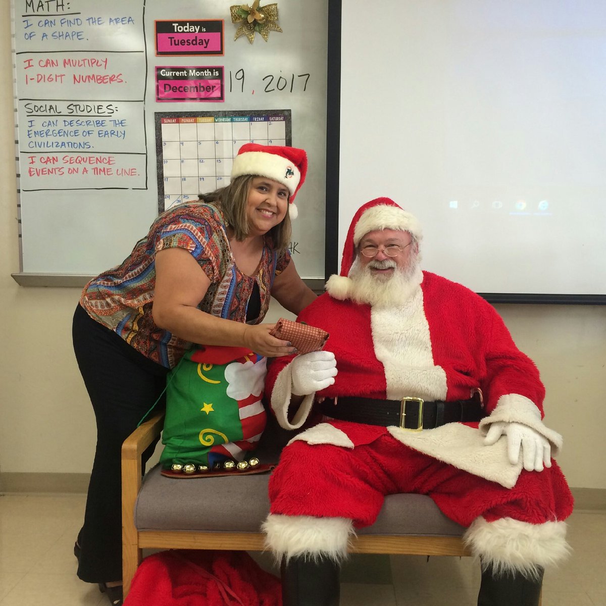 AP_Lawrie's tweet photo. Santa came to town! He knows Cobra Students have been nice. @BRCMS_Principal https://t.co/mDquwQwOaK