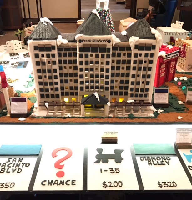 Shannon4Senate's tweet photo. Beautiful gingerbread display this year at the Four Seasons in Austin. Since 2003, this holiday tradition has raised over $70,000 for charity! #FSGingerbread https://t.co/727B9wQrX7