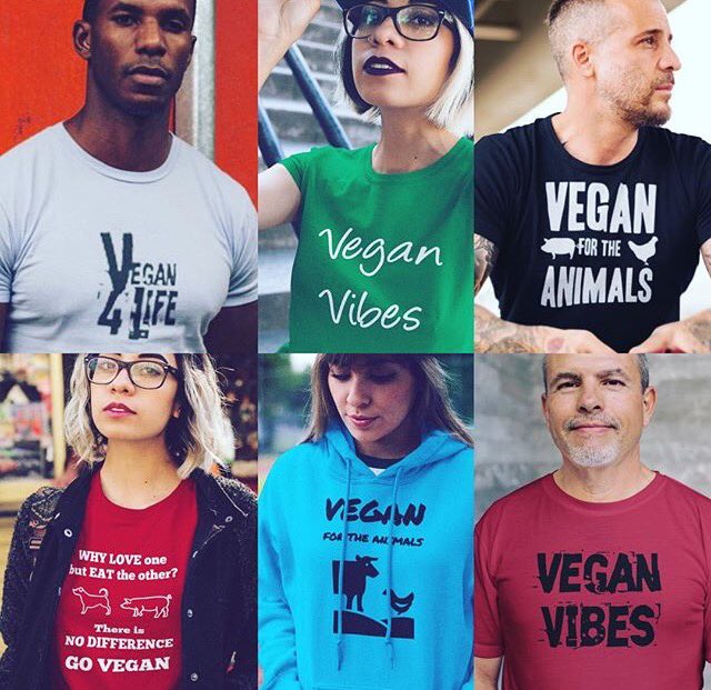 Remember friends, all designs available in t-shirts - ladies &amp; men cuts, tanks - ladies &amp; men cuts &amp; ladies flowy, hoodies, zip-ups, sweatshirts, long-sleeved and many colors to choose from! Visit our website: teespring.com/stores/go-vega… #vegan #vegantshirt #veganhoodie #animalrights