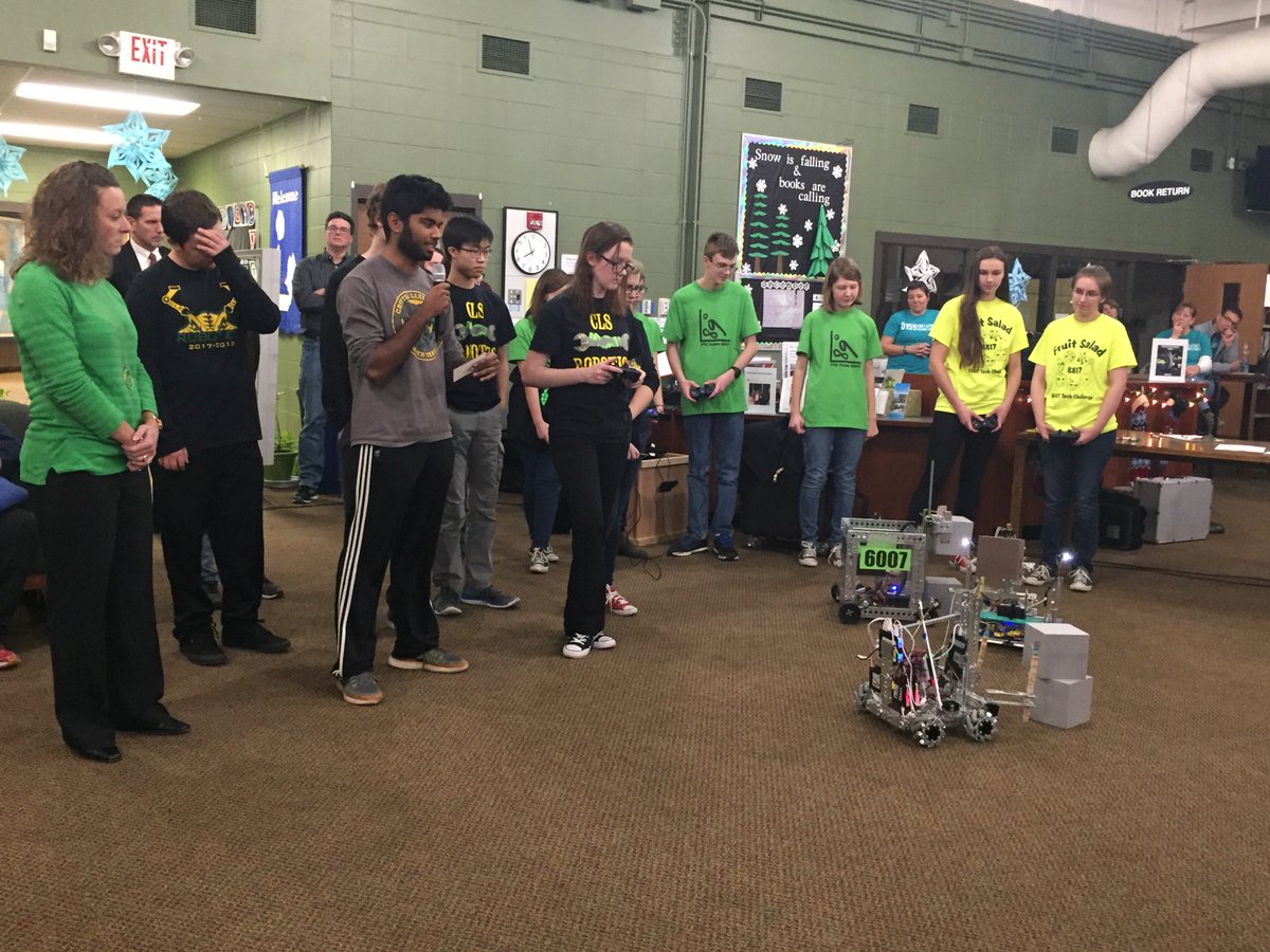<a href="/CLSouthHS/">CL South High School</a> students presented about the life skills they’ve learned in Captains Council and the Robotics team showed off their robots at tonight’s board meeting! #D155Inspire #clsengaged