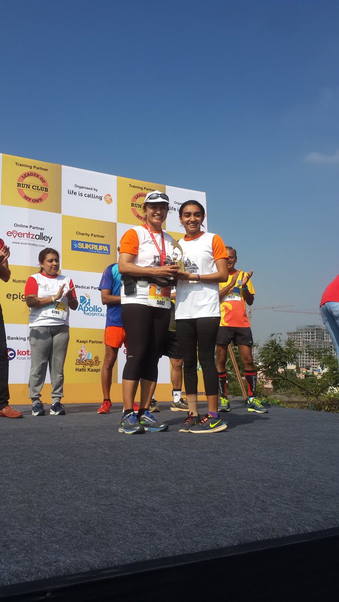ShreeAdvani's tweet photo. Proud moment when your athlete wins a 10k marathon of her age group with no competition in sight. @Mo_Farahโs successor in the making. Well done Devika!
#MindCaptain https://t.co/qmxsp34btC