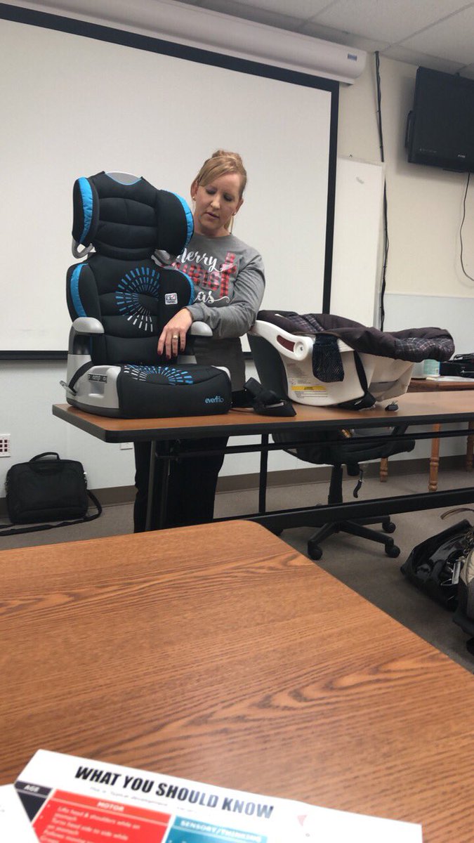 GreaterAssoc's tweet photo. Car seat safety training. It is scary how many people use car seats wrong https://t.co/gI7Tbb6eFK