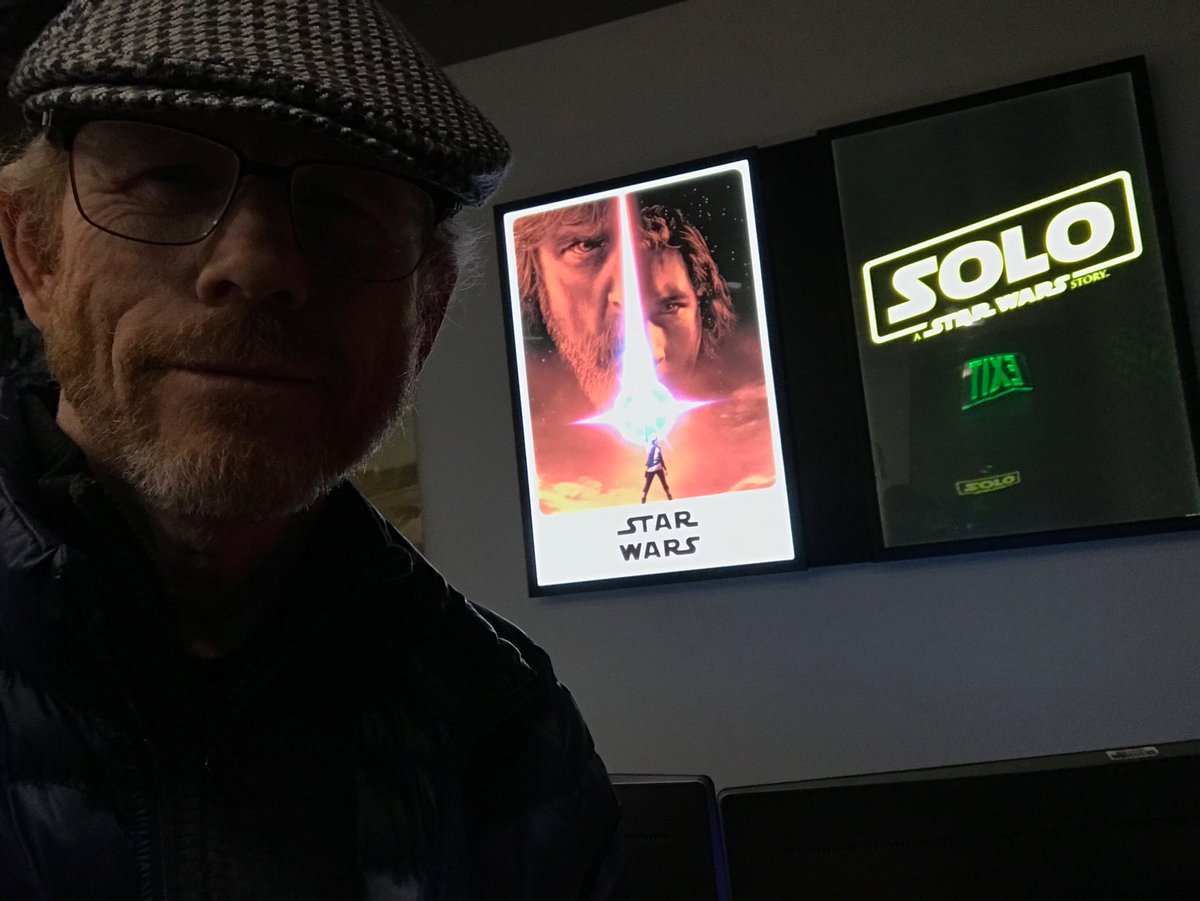 Took a break from editing #Solo to see #LastJedi   Great job <a href="/rianjohnson/">Rian Johnson</a> cast &amp; crew.  The paying crowd our family saw it with cheered &amp; applauded