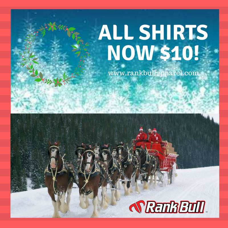 RankBullApparel's tweet photo. Get all Rank Bull Shirts for $10! #liverank #riderank #rankbull #Country #Holidays https://t.co/j23ZZpEIh2 https://t.co/bKTt3ajaqI