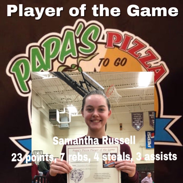 tphsbasketball's tweet photo. Your Papa’s 🍕 Players of The Game tonight vs Lookout Valley. @kevindavidcrace and @sam_russ10 #DoubleDubs https://t.co/coNKWHPv1n