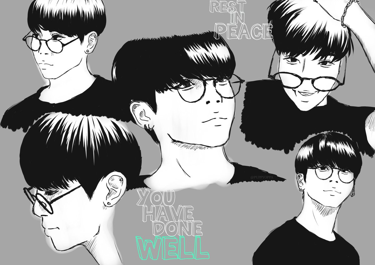 puppyoppa's tweet photo. I don't really draw but I remembered I did a series of sketches of Jonghyun a while back that I've never shared. But now I want to share them in this time. RIP Jonghyun, I love you so much, you are my hope. https://t.co/0QuUOhvEj5