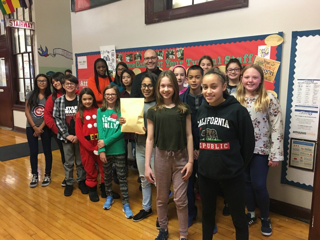 MitchellBobcats's tweet photo. Student Council spearheaded fundraiser for hurricane relief in Puerto Rico and donated to @thepuertoricanagenda. The money was given to a school in San Lorenzo. Be kind! https://t.co/9pOSgeVHK8