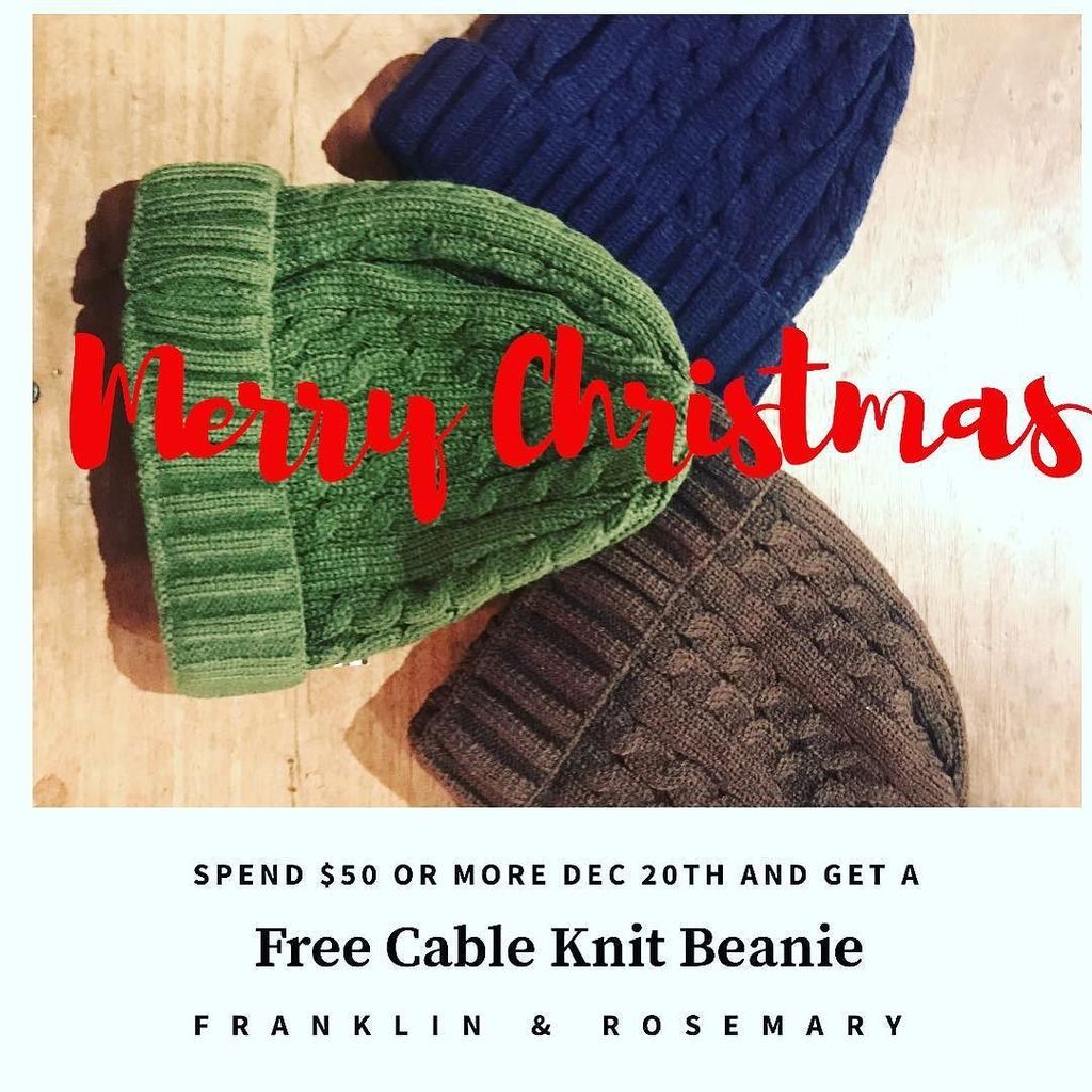 fandrboutique's tweet photo. Who needs a FREE beanie??? Shop Wednesday from 10-6! #downtowngriffin #christmas #shopsmall #boutique https://t.co/QbvfpFHVcF https://t.co/rq9nua17nX