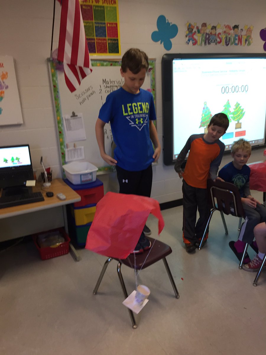 MrsHowell3BG's tweet photo. Constructing a parachute for Santa in case of an emergency crash landing #personalbestbgsa https://t.co/KWnkh0LXhb