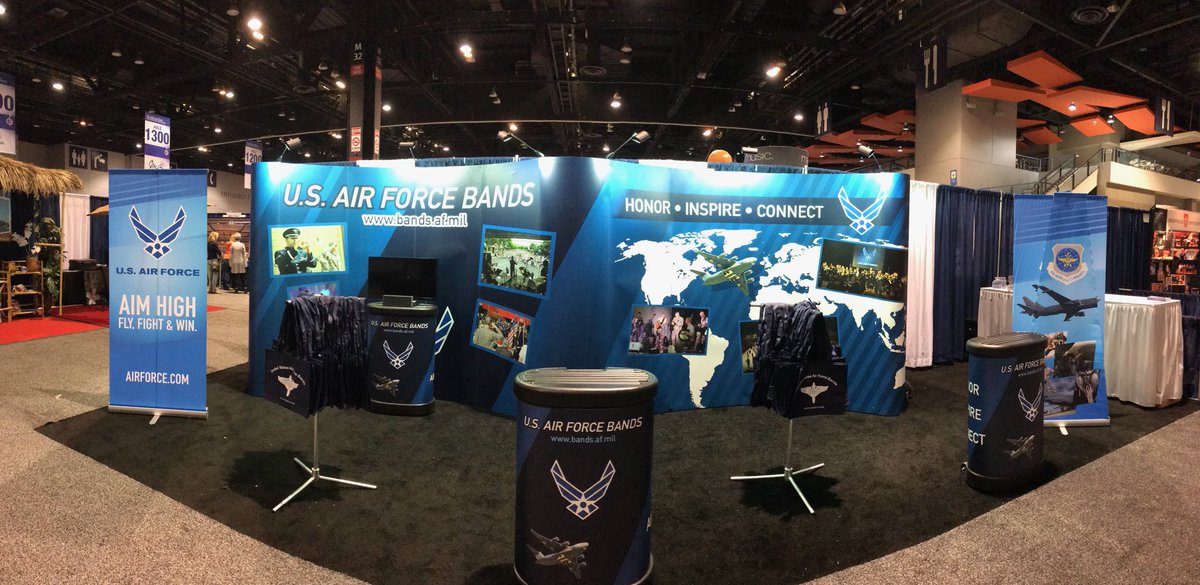 USAFBoMA's tweet image. Are you planning on attending the The Midwest Clinic? 🎺🎷🥁 Stop by The United States Air Force Band booths 1531 and 1532 to meet some incredible Air Force Bandsmen from around the nation! 🇺🇸@midwestclinic 
 #usafbands #themidwestclinic #musiceducation #musicisgoodforyou