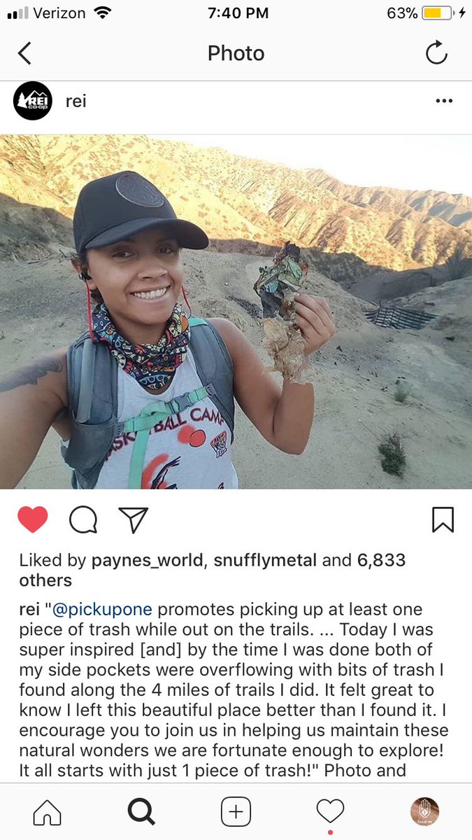 JohnnyPnuts's tweet photo. So stoked about @REI posting this!! Every time I buckle down and try to spread the work about @PickUpOneCrew something good always happens! It’s going to be a long process to do this right but I’m in for the long fight with Pick Up One #bepatient #dogoodlivegreat #pickupone https://t.co/MR6mEbnC3I