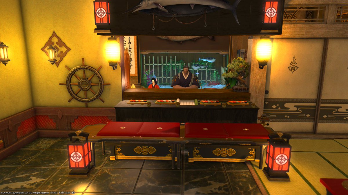 Toma Ff14 槍 En Twitter ロゼさんのお寿司屋さんに行ってきました C C 開けてびっくり なんじゃこりゃ いつかハウジングにも手を出したいけど どこをどう参考にしていいかもわからず とりあえずお寿司を美味しくいただいてきました