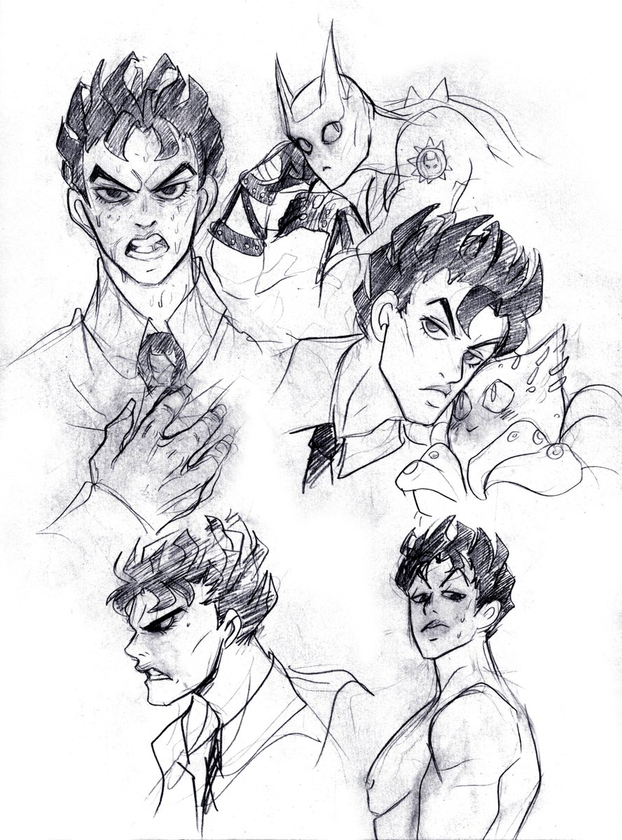 Im trying out some new paper i recently bought still figuring out which pencil works best for it a couple of messy sketches