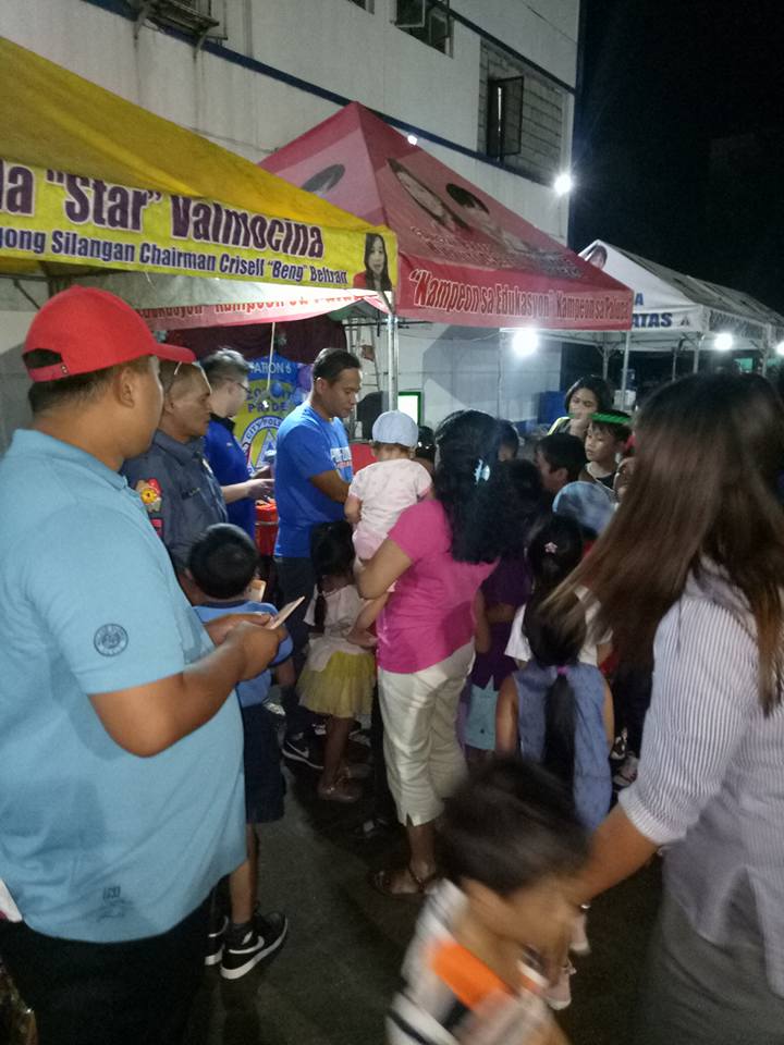PS6QCPD's tweet photo. Batasan Police Station led by PSUPT ROSSEL I CEJAS, Station Commander celebrates a "THANKS GIVING PARTY 2017" participated by all units and branches of this station with their respective friends and family. Held at the station Basketball Court, HQ Batasan Police Station 6. https://t.co/LjleUHjOGX