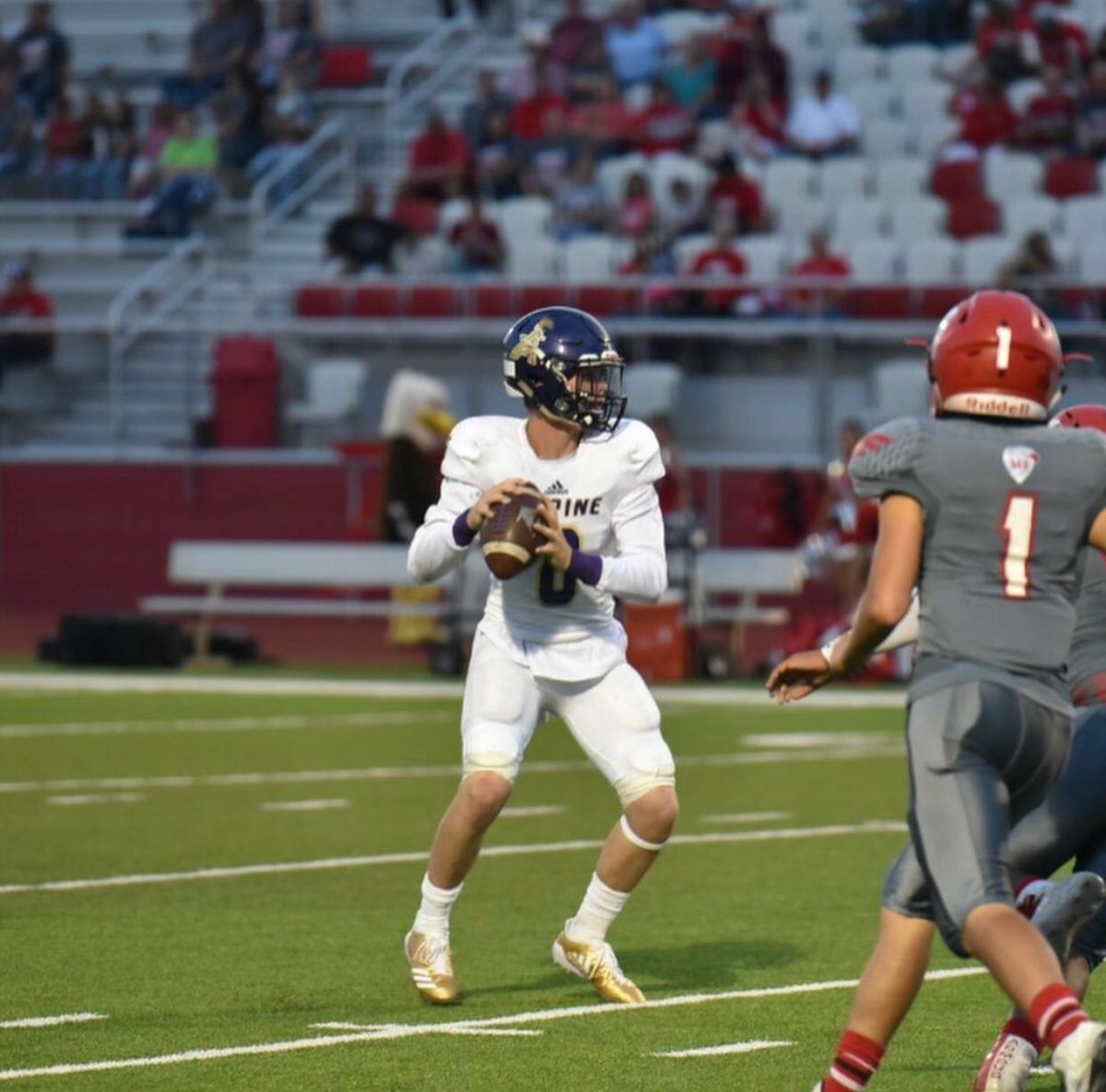 TheFellows5's tweet image. Congratulations to Aaron Frost Honorable Mention All-State QB! #GoldStormLeader