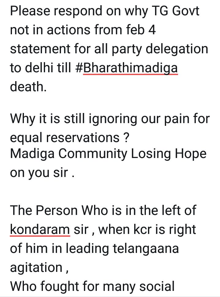 RakeshMSF's tweet photo. @KTRTRS @republic @MirrorNow  @TimesNow @TV9Telugu @DeccanChronicle @DalitCamera @jigneshmevani80 @aajtak @sardesairajdeep @rahulkanwal https://t.co/lZ1TIlWZrV