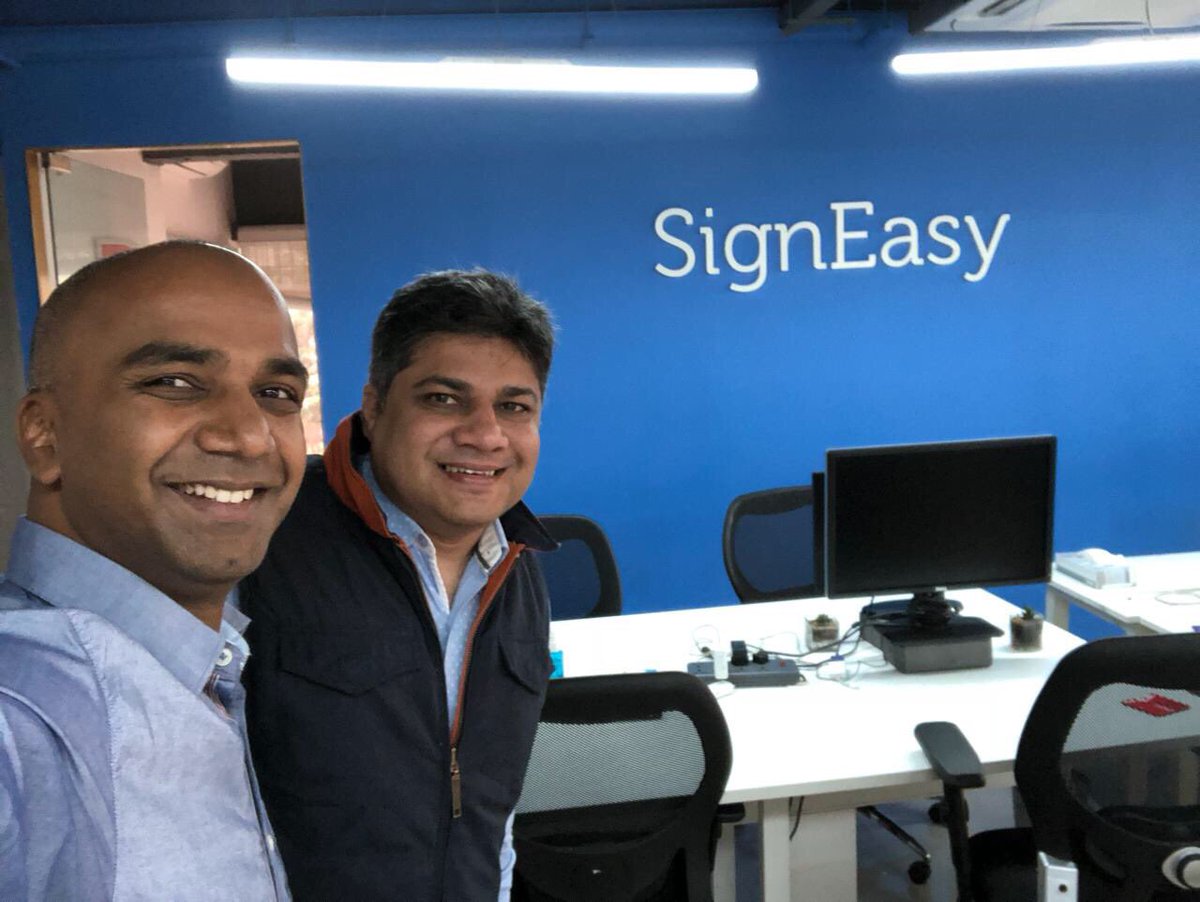 avinashraghava's tweet photo. Signed easily with @spatro at @getsigneasy headquarters. https://t.co/Tszp90pH3Z