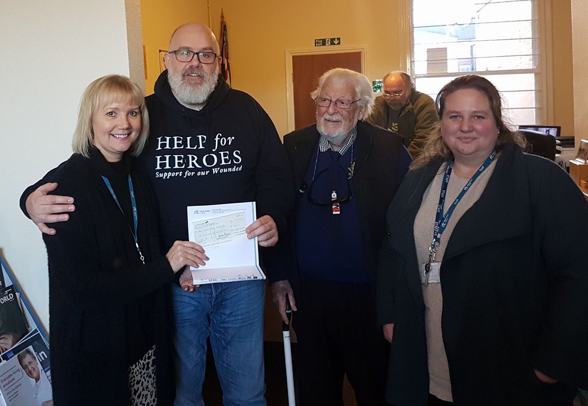NLVCHCIC's tweet photo. What a generous contribution from the students of @NorthLindsey college when Tamsin and Jayne visited the @NLVCHCIC Hub.  The funds will go towards supporting the Veterans on North Lncs and we look forward to working with the students and staff. https://t.co/apIYoxT9Z9
