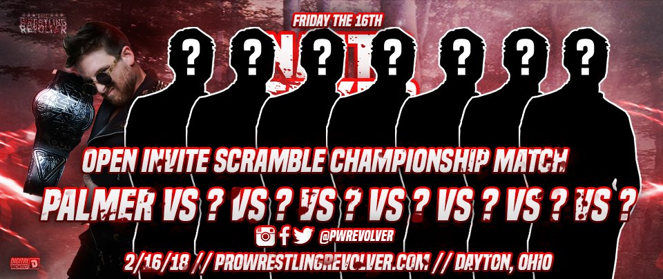 PWRevolver's tweet photo. Get 100RTs: 2/16/18 #NaitoTakesDayton!
Wanna wrestle for @PWRevolver? Wanna be a @PWRevolver champion?
1 wrestler from this @Twitter competition will be chosen to participate in @PalmerIsLost's "Open Invite Scramble Championship" match!
(To apply RT & use #Wrestle4Revolver) https://t.co/EZhZ5t4rkf