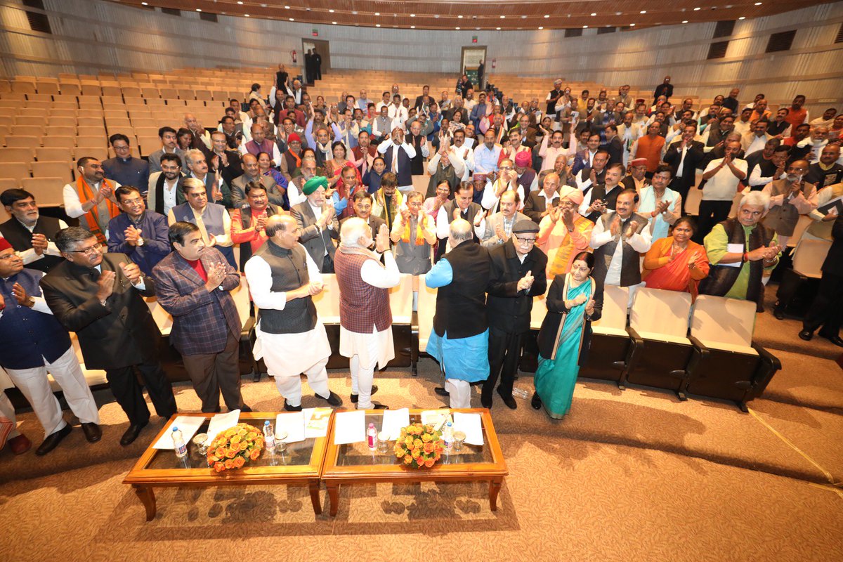 Glimpses of BJP Parliamentary party meeting.