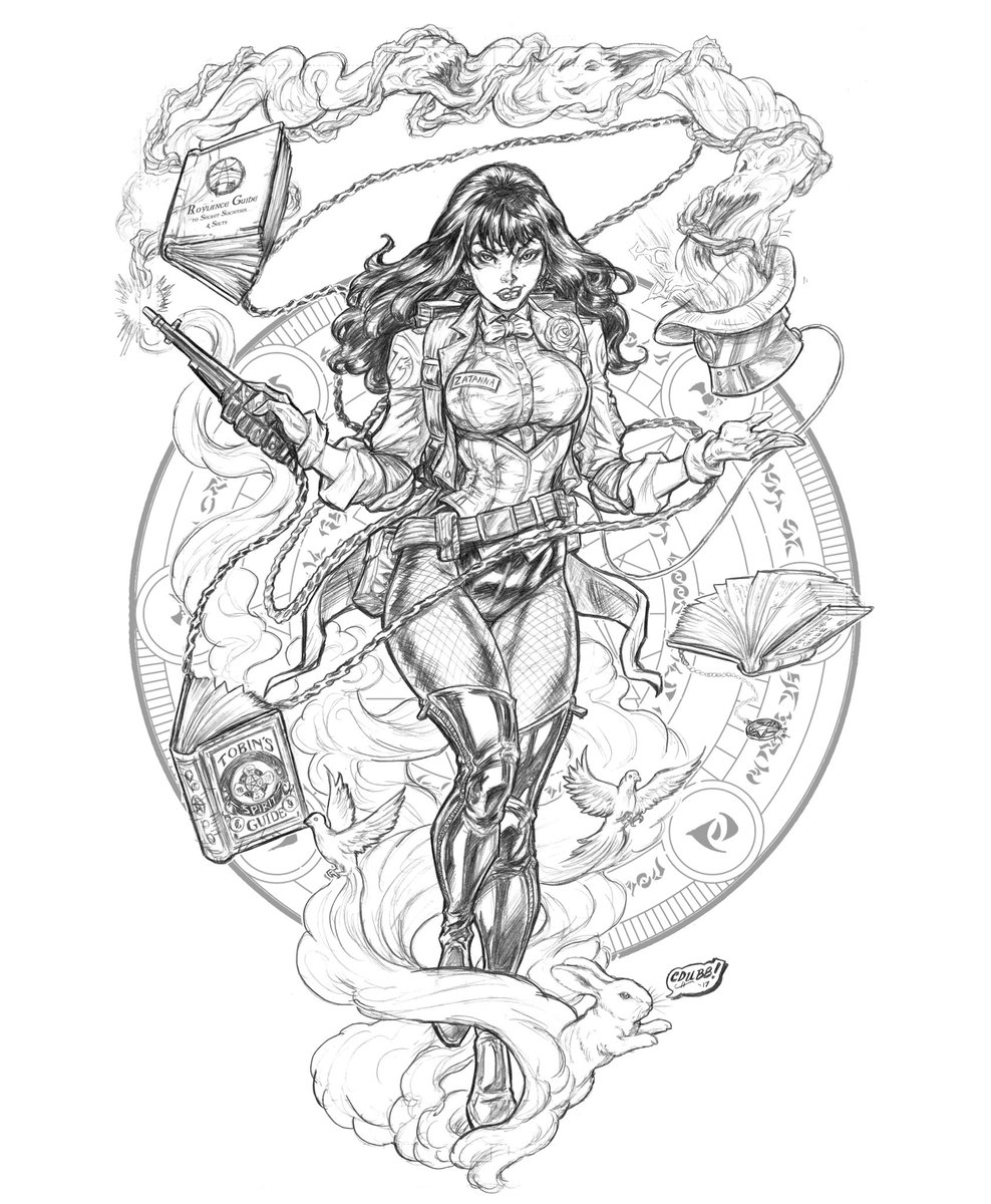 cdubbart's tweet photo. My #Zatanna / #Ghostbusters #mashup with #magiccircle background 😎
#rune #magic #dc #dccomics #whoyagonnacall #cdubbart #commissionsopen https://t.co/g2zkFIQpp1