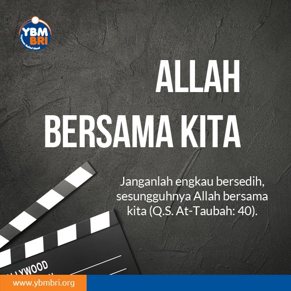 Jangan Sedih Allah Bersama Kita

#SemangatBerindonesia