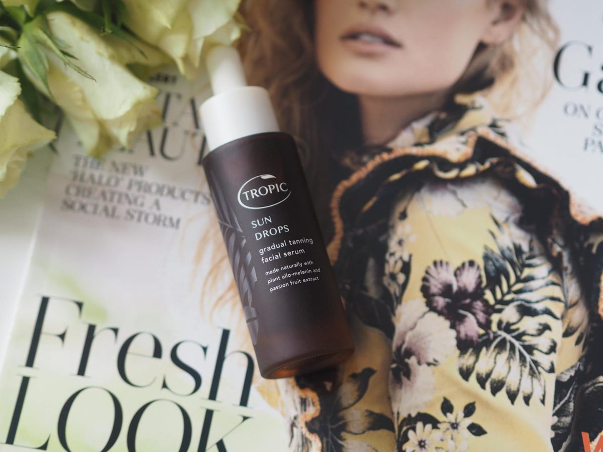TropicSkincare's tweet photo. Reviewed: Sun Drops Gradual Tanning Facial Serum by @beautyrocksblog! Thanks Jamie 😘 https://t.co/AO2ZliQeob https://t.co/WsUgO55t3L