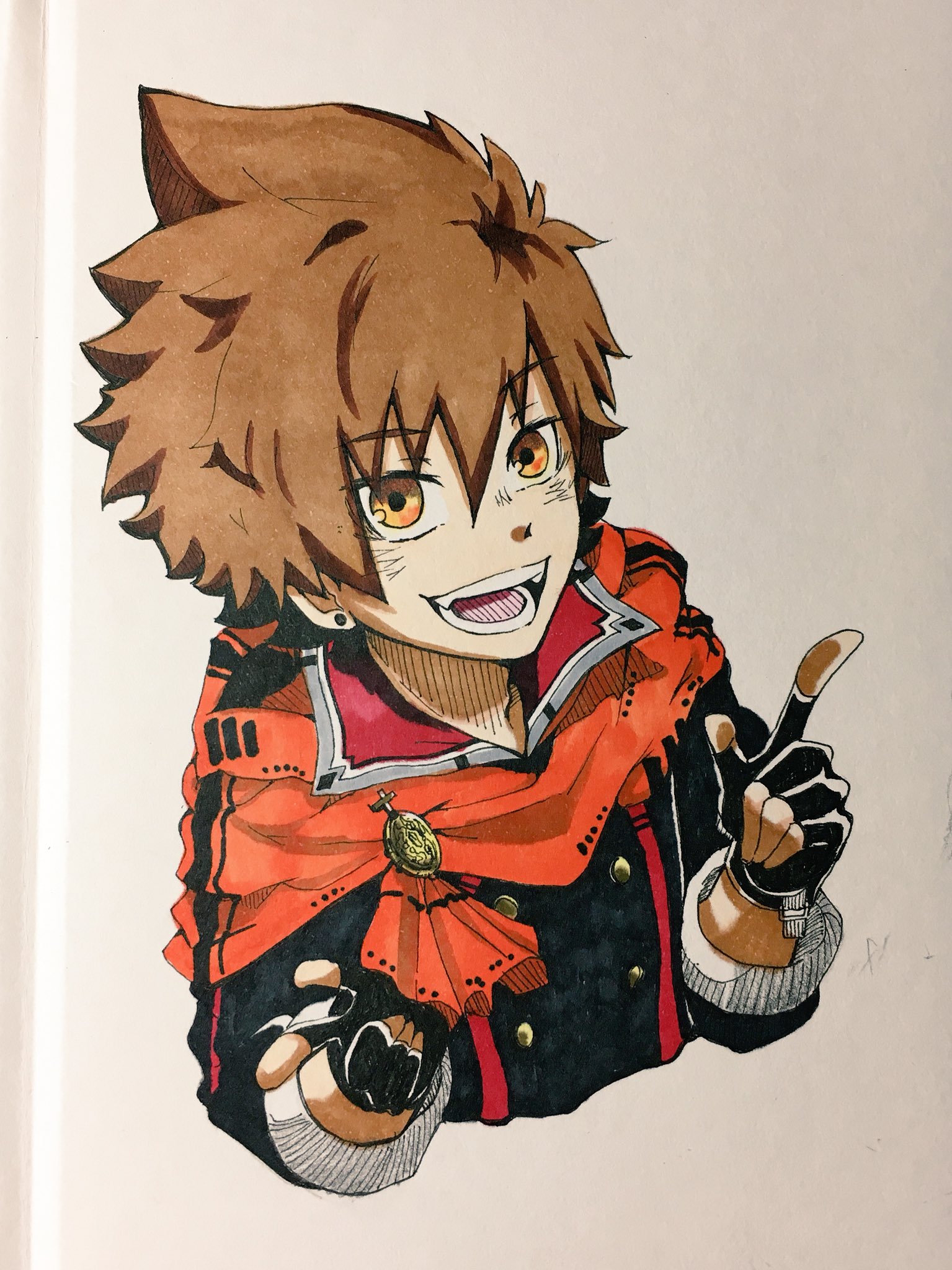 تويتر あまいろ على تويتر 友達が誕生日プレゼントに白い絵本っていう絵を描く本をもらったので 早速描いてみた W 本型の紙に書くの初めてで新鮮で楽しかった 絵描きさんとつながりたい イラスト塾 イラスト基地 オリキャラ イラスト好きな人と